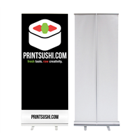 Economy Retractable Banner Stands (SILVER BASE)