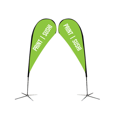 9' Double-Sided Teardrop Flag Replacement