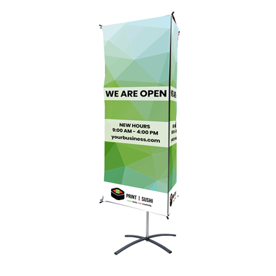 NEW Three Sided Banner Display