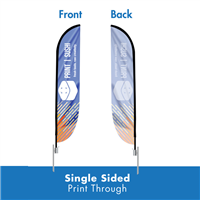 10.5' Single-Sided Spike Feather Flag