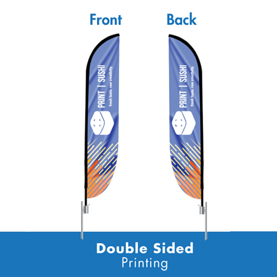 10.5' Double-Sided Spike Feather Flag