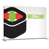 8' Straight Double-Sided Indoor Banner Display