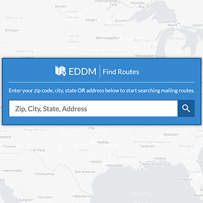 Find EDDM Zip Code Routes